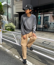 Printstar（プリントスター）の「一枚でも、重ねても。365日活躍【Printstar】mesh dry long sleeve t-shirt / メッシュドライロングスリーブTシャツ 長袖Tシャツ ロンT オーバーサイズ 無地 インナー UVカット 紫外線対策 00304（Tシャツ/カットソー）」