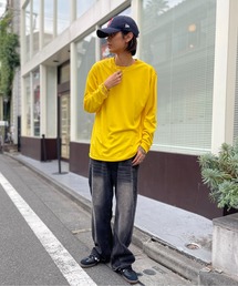 SETUP7（セットアップセブン）の「一枚でも、重ねても。365日活躍【Printstar】mesh dry long sleeve t-shirt / メッシュドライロングスリーブTシャツ 長袖Tシャツ ロンT オーバーサイズ 無地 インナー UVカット 紫外線対策 00304（Tシャツ/カットソー）」