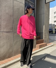 Printstar（プリントスター）の「一枚でも、重ねても。365日活躍【Printstar】mesh dry long sleeve t-shirt / メッシュドライロングスリーブTシャツ 長袖Tシャツ ロンT オーバーサイズ 無地 インナー UVカット 紫外線対策 00304（Tシャツ/カットソー）」