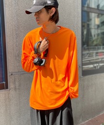 SETUP7（セットアップセブン）の「一枚でも、重ねても。365日活躍【Printstar】mesh dry long sleeve t-shirt / メッシュドライロングスリーブTシャツ 長袖Tシャツ ロンT オーバーサイズ 無地 インナー UVカット 紫外線対策 00304（Tシャツ/カットソー）」