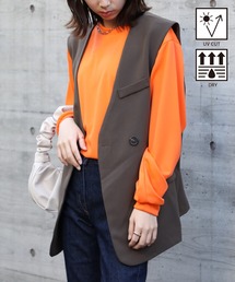 SETUP7（セットアップセブン）の「一枚でも、重ねても。365日活躍【Printstar】mesh dry long sleeve t-shirt / メッシュドライロングスリーブTシャツ 長袖Tシャツ ロンT オーバーサイズ 無地 インナー UVカット 紫外線対策 00304（Tシャツ/カットソー）」