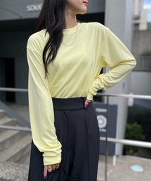 Printstar - プリントスター レディース トップス カットソー 長袖 黄色 ロングTシャツ レ Printstar｜プリントスターのTシャツ/カットソー（イエロー/黄色系