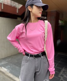 Printstar（プリントスター）の「一枚でも、重ねても。365日活躍【Printstar】mesh dry long sleeve t-shirt / メッシュドライロングスリーブTシャツ 長袖Tシャツ ロンT オーバーサイズ 無地 インナー UVカット 紫外線対策 00304（Tシャツ/カットソー）」