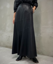 【&g’aime】レザーマーメイドスカート