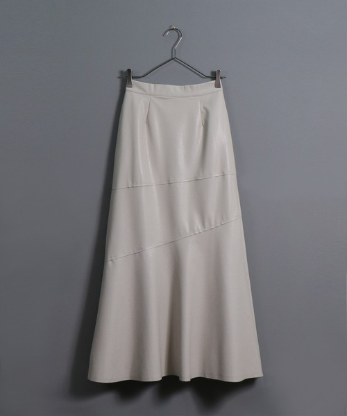 &g'aime(アンジェム)の「【&g’aime】レザーマーメイドスカート(スカート・レディース・オフホワイト/ブラック/モカ・FREE)」の18枚目の写真