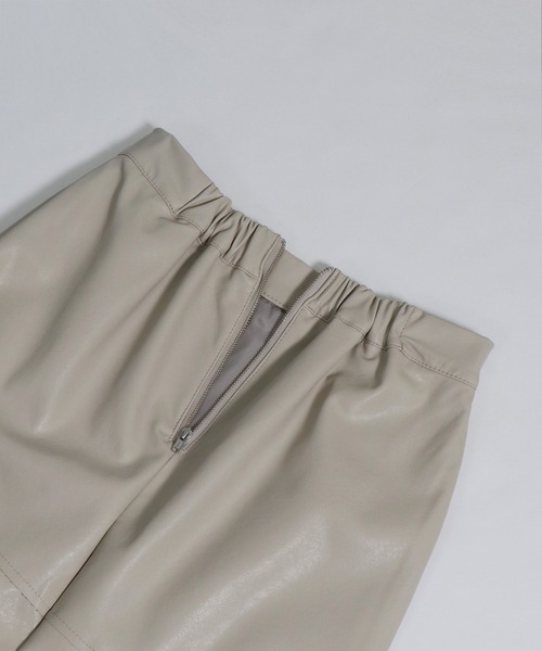 &g'aime(アンジェム)の「【&g’aime】レザーマーメイドスカート(スカート・レディース・オフホワイト/ブラック/モカ・FREE)」の19枚目の写真