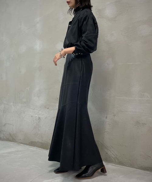 &g'aime(アンジェム)の「【&g’aime】レザーマーメイドスカート(スカート・レディース・オフホワイト/ブラック/モカ・FREE)」の6枚目の写真