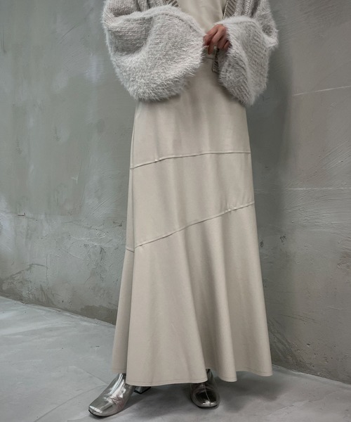 &g'aime(アンジェム)の「【&g’aime】レザーマーメイドスカート(スカート・レディース・オフホワイト/ブラック/モカ・FREE)」の9枚目の写真