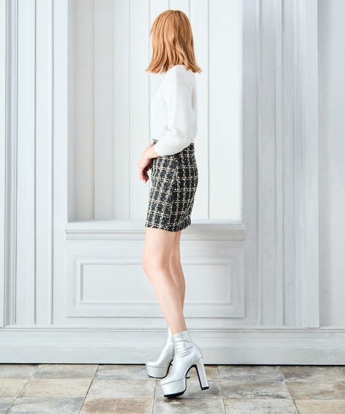 attagirl（アタガール）の「ストレッチショートブーツ（ブーツ・レディース・ブラック系その他/ブラック/ベージュ/パイソン/アイボリー/シルバー・L/S/LL/M）」の22枚目の写真