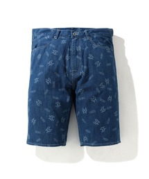 SHARK PATTERN DENIM SHORTS M