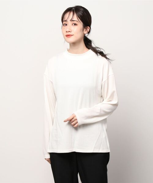 NAVY（ネイビー）の「長袖ニット+サロペット セット アンサンブル（ニット/セーター・レディース・ブルー/ピンク/ブラック/カーキ・L/M）」の7枚目の写真