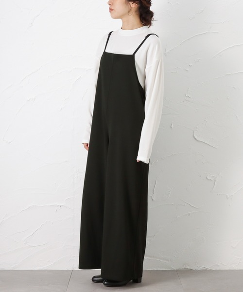 NAVY（ネイビー）の「長袖ニット+サロペット セット アンサンブル（ニット/セーター・レディース・ブルー/ピンク/ブラック/カーキ・L/M）」の20枚目の写真