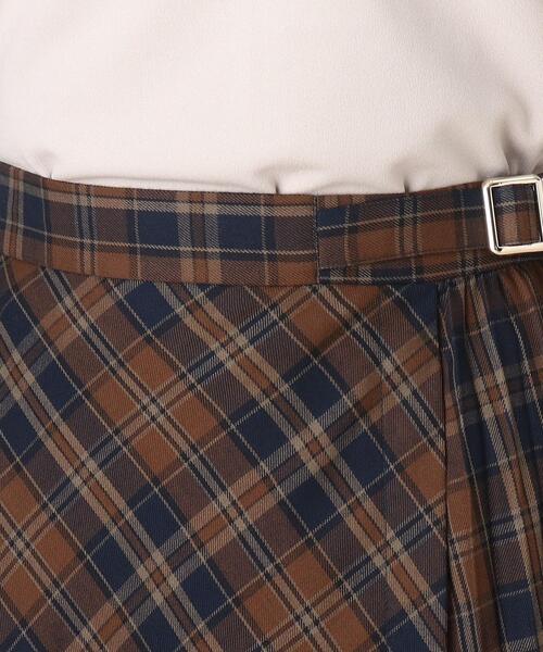 DRESKIP（ドレスキップ）の「◆ラップ風サイドプリ－ツチェック柄スカート（スカート・レディース・グレー系その他2/ライトイエロー系2/ワイン系1・02/03/04）」の14枚目の写真