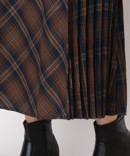 DRESKIP（ドレスキップ）の「◆ラップ風サイドプリ－ツチェック柄スカート（スカート・レディース・グレー系その他2/ライトイエロー系2/ワイン系1・02/03/04）」の17枚目の写真