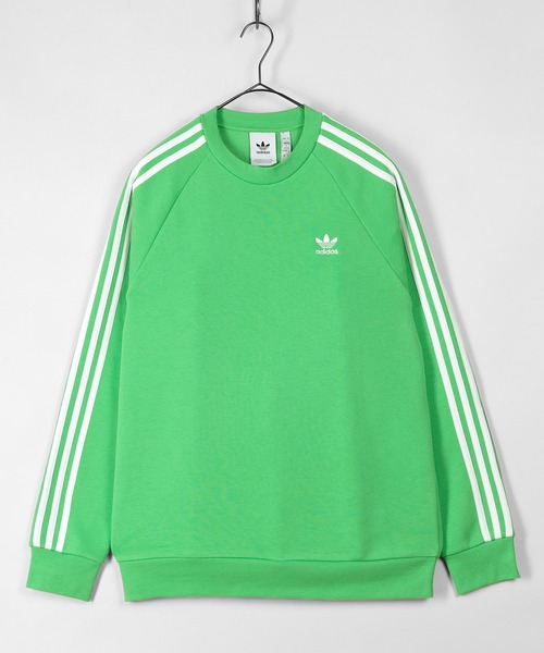adidas(アディダス)の「【adidas/アディダス】トレフォイル ワンポイント スリーストライプス スウェット/オリジナルス(スウェット・レディース・グリーン/ブラック・L/M/XL)」の6枚目の写真