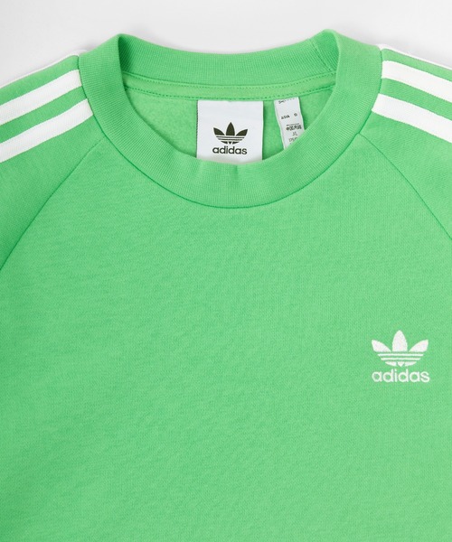 adidas(アディダス)の「【adidas/アディダス】トレフォイル ワンポイント スリーストライプス スウェット/オリジナルス(スウェット・レディース・グリーン/ブラック・L/M/XL)」の8枚目の写真