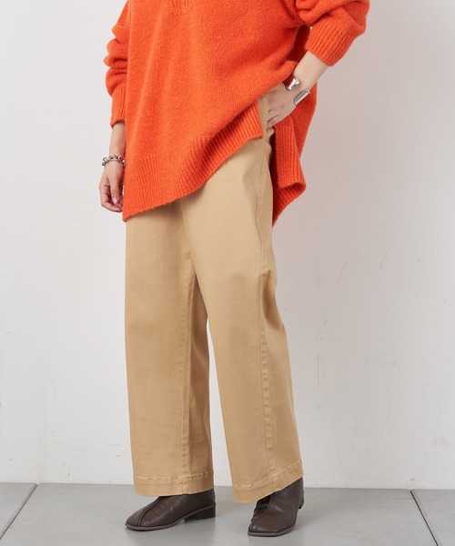 CIAOPANIC TYPY（チャオパニックティピー）の「光沢チノカラーパンツ（チノパンツ・レディース・ブラック/ベージュ/ダークグリーン/ピンク・SMALL/MEDIUM/LARGE）」の6枚目の写真