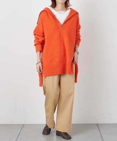 CIAOPANIC TYPY（チャオパニックティピー）の「光沢チノカラーパンツ（チノパンツ・レディース・ブラック/ベージュ/ダークグリーン/ピンク・SMALL/MEDIUM/LARGE）」の7枚目の写真