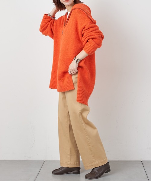 CIAOPANIC TYPY（チャオパニックティピー）の「光沢チノカラーパンツ（チノパンツ・レディース・ブラック/ベージュ/ダークグリーン/ピンク・SMALL/MEDIUM/LARGE）」の18枚目の写真