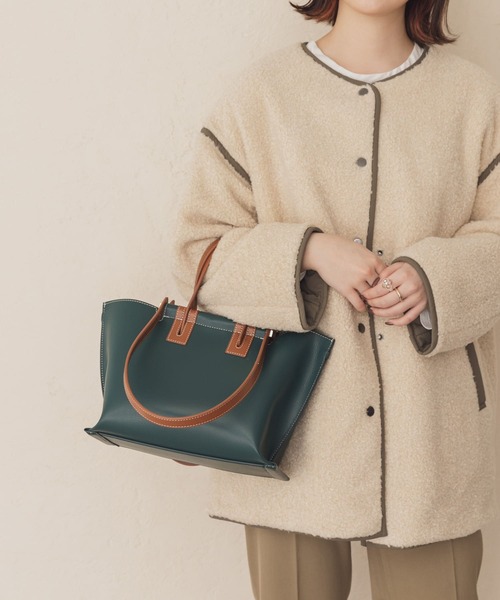 RODE SKO（ロデスコ）の「3WAYバッグ（トートバッグ・レディース・グリーン/モカ・ONE）」の8枚目の写真