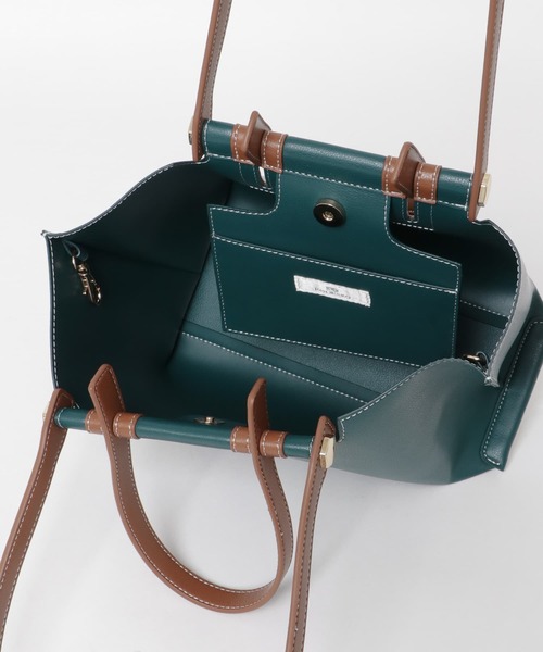 RODE SKO（ロデスコ）の「3WAYバッグ（トートバッグ・レディース・グリーン/モカ・ONE）」の15枚目の写真