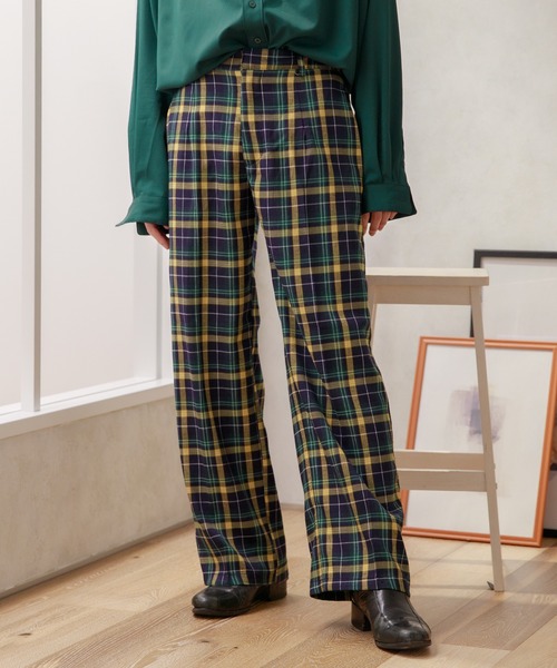 Adoon plain（アドーンプレーン）の「【Adoon plain】センタープレスワイドパンツ（その他パンツ・メンズ・ブラック/グレー系その他/グリーン系その他/スモーキーグリーン系・SMALL/MEDIUM/LARGE）」の3枚目の写真