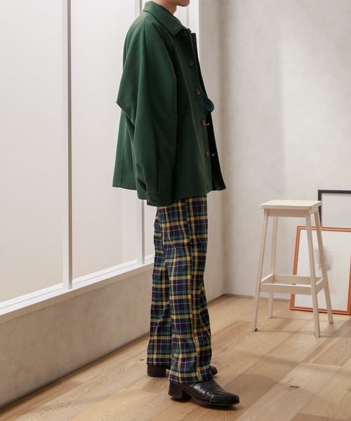 Adoon plain（アドーンプレーン）の「【Adoon plain】センタープレスワイドパンツ（その他パンツ・メンズ・ブラック/グレー系その他/グリーン系その他/スモーキーグリーン系・SMALL/MEDIUM/LARGE）」の7枚目の写真