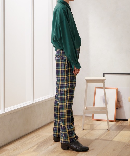 Adoon plain（アドーンプレーン）の「【Adoon plain】センタープレスワイドパンツ（その他パンツ・メンズ・ブラック/グレー系その他/グリーン系その他/スモーキーグリーン系・SMALL/MEDIUM/LARGE）」の14枚目の写真