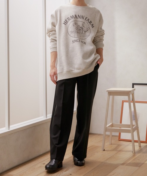 Adoon plain（アドーンプレーン）の「【Adoon plain】センタープレスワイドパンツ（その他パンツ・メンズ・ブラック/グレー系その他/グリーン系その他/スモーキーグリーン系・SMALL/MEDIUM/LARGE）」の10枚目の写真