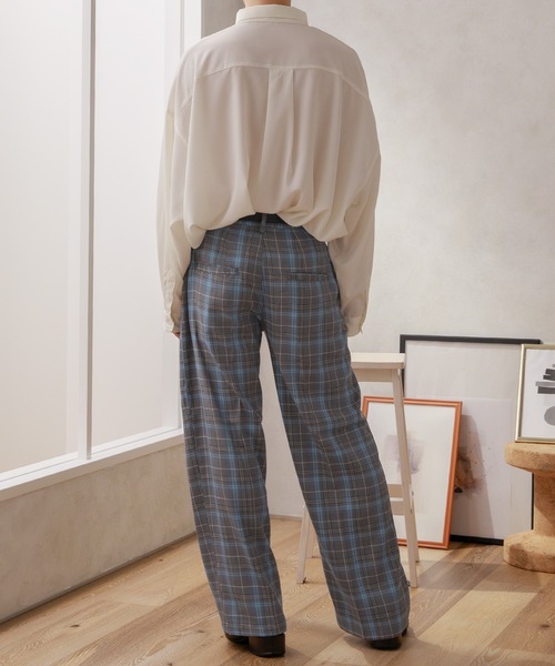 Adoon plain（アドーンプレーン）の「【Adoon plain】センタープレスワイドパンツ（その他パンツ・メンズ・ブラック/グレー系その他/グリーン系その他/スモーキーグリーン系・SMALL/MEDIUM/LARGE）」の5枚目の写真