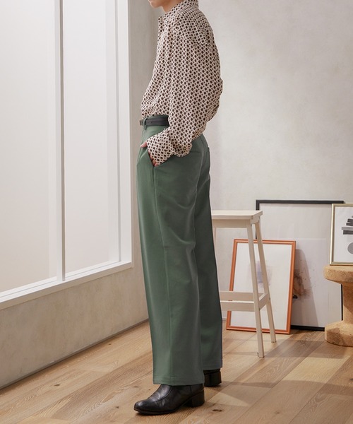 Adoon plain（アドーンプレーン）の「【Adoon plain】センタープレスワイドパンツ（その他パンツ・メンズ・ブラック/グレー系その他/グリーン系その他/スモーキーグリーン系・SMALL/MEDIUM/LARGE）」の21枚目の写真
