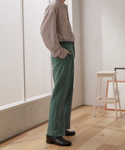 Adoon plain（アドーンプレーン）の「【Adoon plain】センタープレスワイドパンツ（その他パンツ・メンズ・ブラック/グレー系その他/グリーン系その他/スモーキーグリーン系・SMALL/MEDIUM/LARGE）」の15枚目の写真