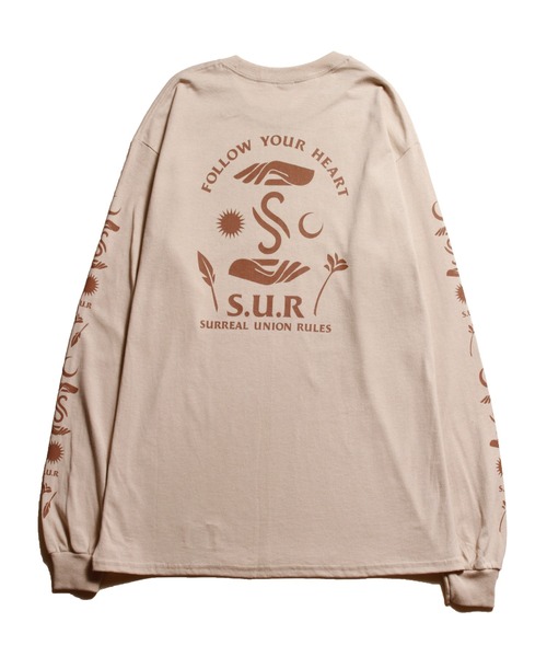 SURREAL（シュルリアル）の「【S.U.R/エスユーアール】"S-Spirit"L/S T-Shirt（Tシャツ/カットソー・メンズ・ゴールド/サンドベージュ・SMALL/MEDIUM/LARGE/X-LARGE）」の2枚目の写真