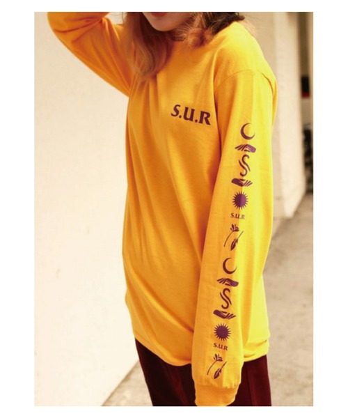 SURREAL（シュルリアル）の「【S.U.R/エスユーアール】"S-Spirit"L/S T-Shirt（Tシャツ/カットソー・メンズ・ゴールド/サンドベージュ・SMALL/MEDIUM/LARGE/X-LARGE）」の5枚目の写真