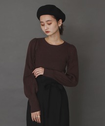 SENSE OF PLACE by URBAN RESEARCH | シャーリングスリーブセーター(ニット/セーター)