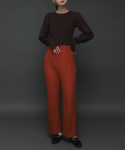 SENSE OF PLACE by URBAN RESEARCH(センスオブプレイスバイアーバンリサーチ)の「シャーリングスリーブセーター(ニット/セーター・レディース・ブラック/ベージュ/ブラウン/ブルー・ONE)」の20枚目の写真