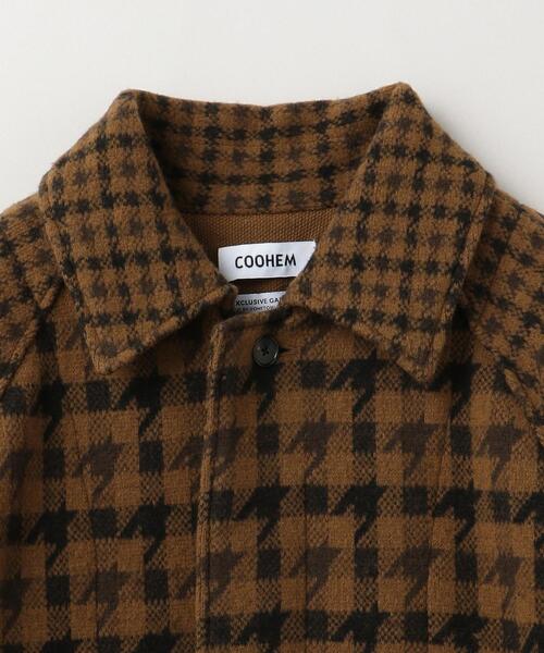Coohem(コーヘン)の「<COOHEM(コーヘン)> FELT KNIT COAT/コート(ステンカラーコート・メンズ・ブラウン・M/L)」の3枚目の写真