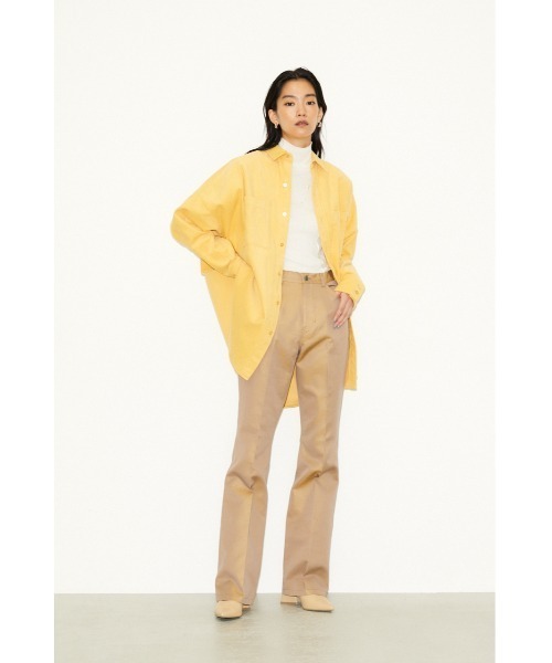 THROW by SLY（スローバイスライ）の「THROW PANEL LINE TURTLE TOPS タートル トップス（Tシャツ/カットソー・レディース・ダークグレー/ターコイズブルー/ホワイト・FREE）」の10枚目の写真