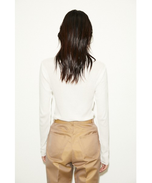 THROW by SLY（スローバイスライ）の「THROW PANEL LINE TURTLE TOPS タートル トップス（Tシャツ/カットソー・レディース・ダークグレー/ターコイズブルー/ホワイト・FREE）」の13枚目の写真