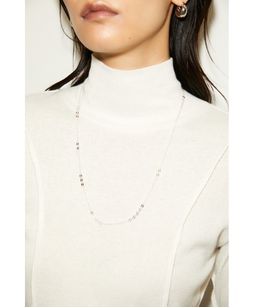 THROW by SLY（スローバイスライ）の「THROW PANEL LINE TURTLE TOPS タートル トップス（Tシャツ/カットソー・レディース・ダークグレー/ターコイズブルー/ホワイト・FREE）」の15枚目の写真