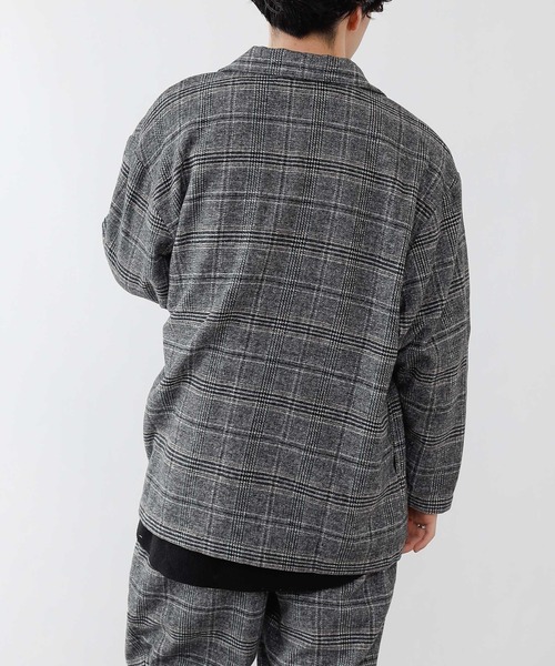 COLONY 2139（コロニートゥーワンスリーナイン）の「グレンチェックCPOシャツ【セットアップ対応】（カバーオール・メンズ・ブラウン/グレー・MEDIUM/LARGE/X-LARGE）」の6枚目の写真