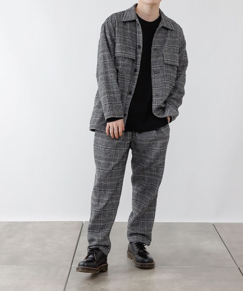 COLONY 2139（コロニートゥーワンスリーナイン）の「グレンチェックCPOシャツ【セットアップ対応】（カバーオール・メンズ・ブラウン/グレー・MEDIUM/LARGE/X-LARGE）」の7枚目の写真