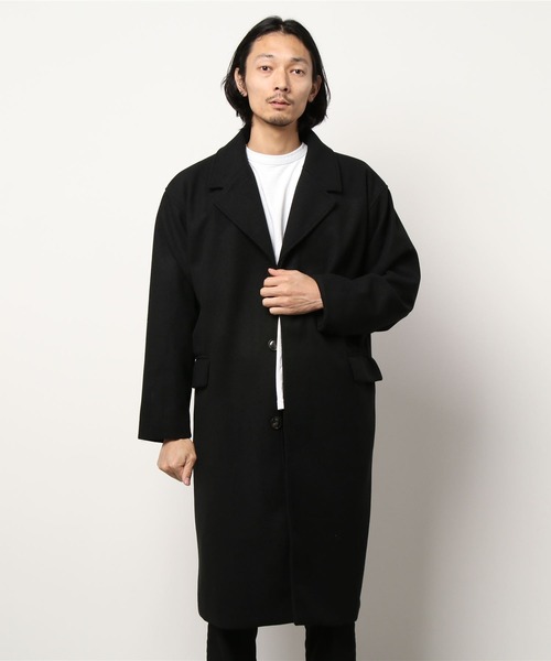 COTORICA（コトリカ）の「フェイクウールチェスターコート（その他アウター・メンズ・ブルー/モカ/ブラック・MEDIUM/LARGE）」の2枚目の写真