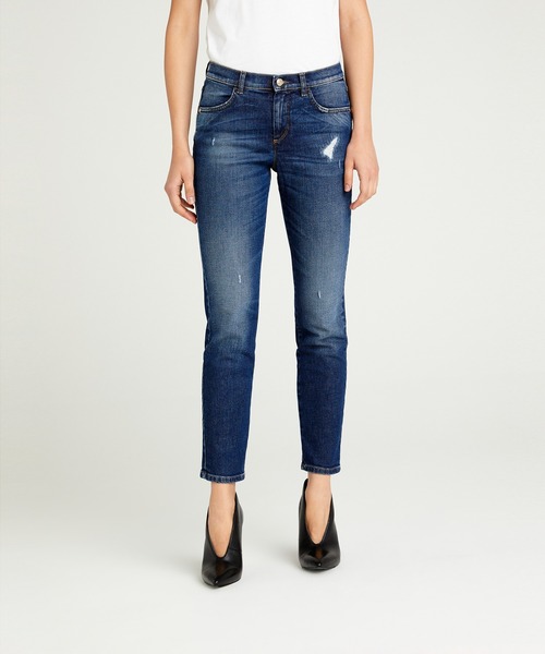 SISLEY(シスレー)の「ストレッチスリムフィットデニムパンツ(IBIZA)(デニムパンツ・レディース・インディゴブルー・26inch/27inch/25inch/28inch)」の1枚目の写真