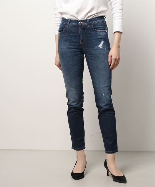 SISLEY(シスレー)の「ストレッチスリムフィットデニムパンツ(IBIZA)(デニムパンツ・レディース・インディゴブルー・26inch/27inch/25inch/28inch)」の9枚目の写真