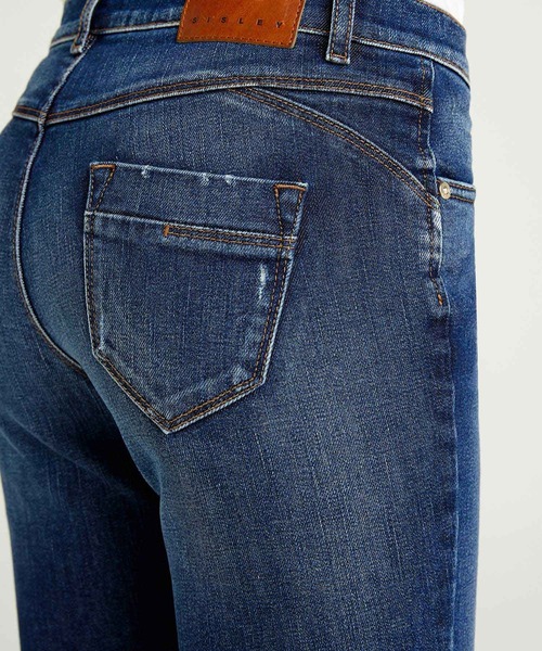 SISLEY(シスレー)の「ストレッチスリムフィットデニムパンツ(IBIZA)(デニムパンツ・レディース・インディゴブルー・26inch/27inch/25inch/28inch)」の7枚目の写真