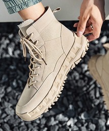 SVEC（シュベック）の「ハイカット チャンキーソール ミリタリー