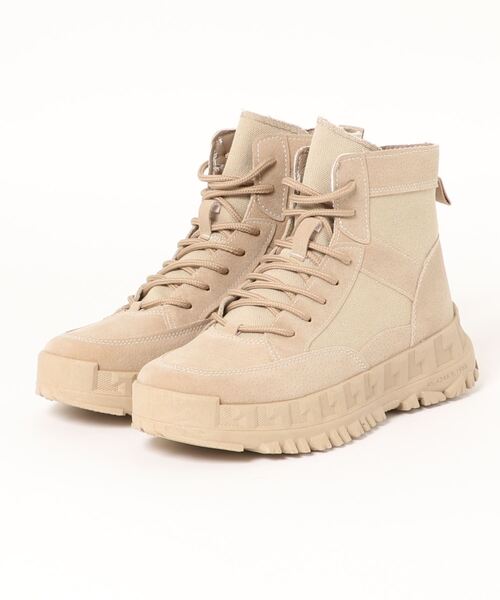 SVEC（シュベック）の「ハイカット チャンキーソール ミリタリー