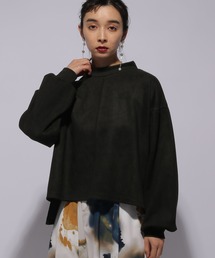 HARE | フェイクスエードハイネックカットソー(HARE)(Tシャツ/カットソー)