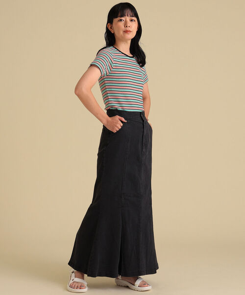 Ray BEAMS（レイビームス）の「Ray BEAMS / ブラック デニム マーメイド スカート（デニムスカート・レディース・ブラック・1/0）」の15枚目の写真